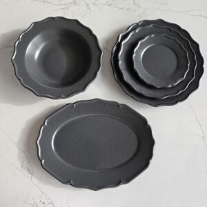 H&M Stoneware Dinnerware Set Of 5